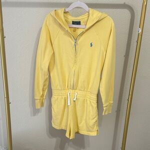 Ralph Lauren Yellow Hooded Romper
